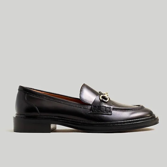 New MADEWELL Size 6.5 The Vernon Bit Hardware Loafer Leather Black $158 NN868 - Picture 2 of 10